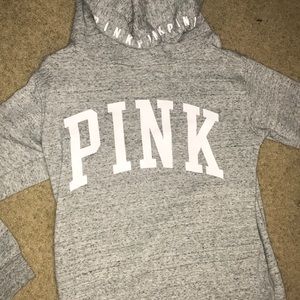 VS PINK gray hoodie